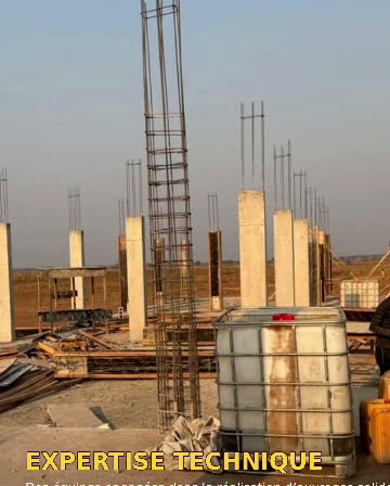 Chantier de construction à Kinshasa